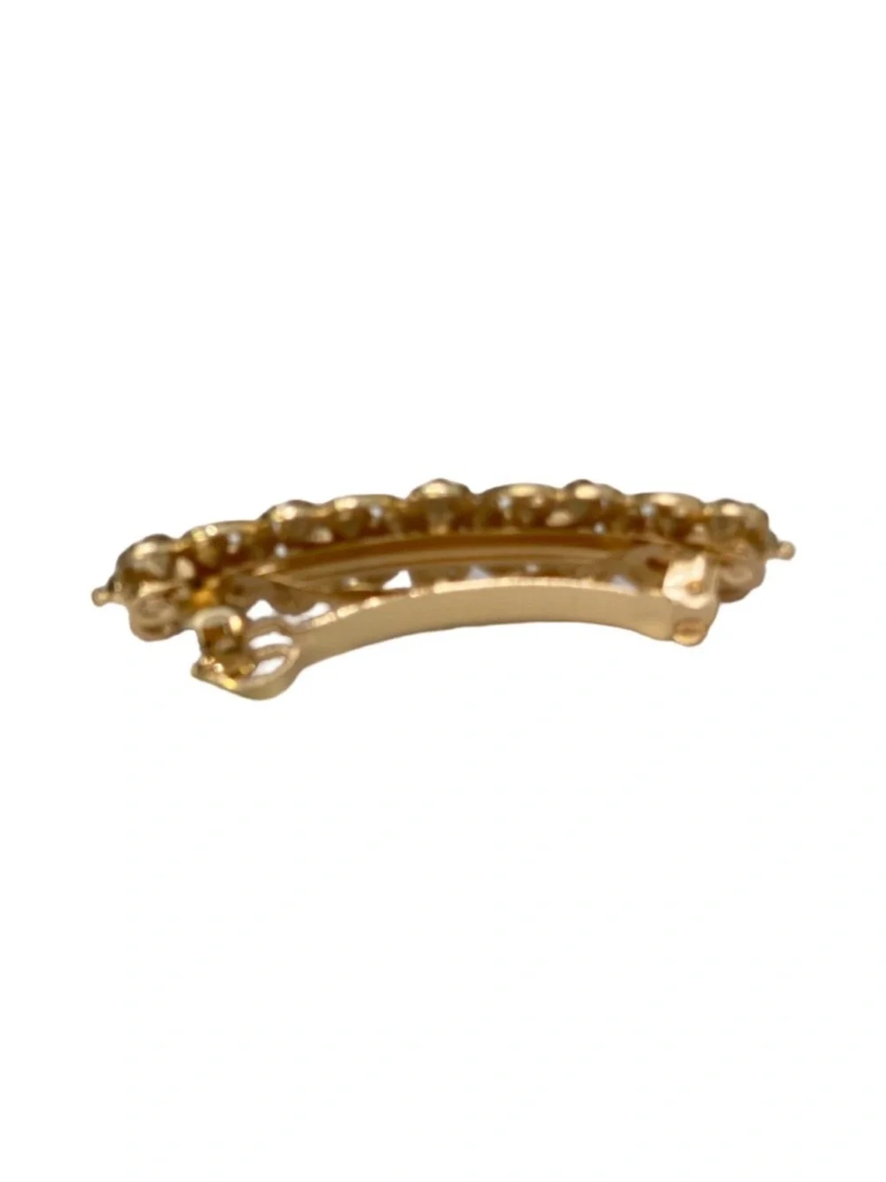 Elegant Crystal Gold Rhinestone Hair  3,0”Clip FINAL PRICE DROP